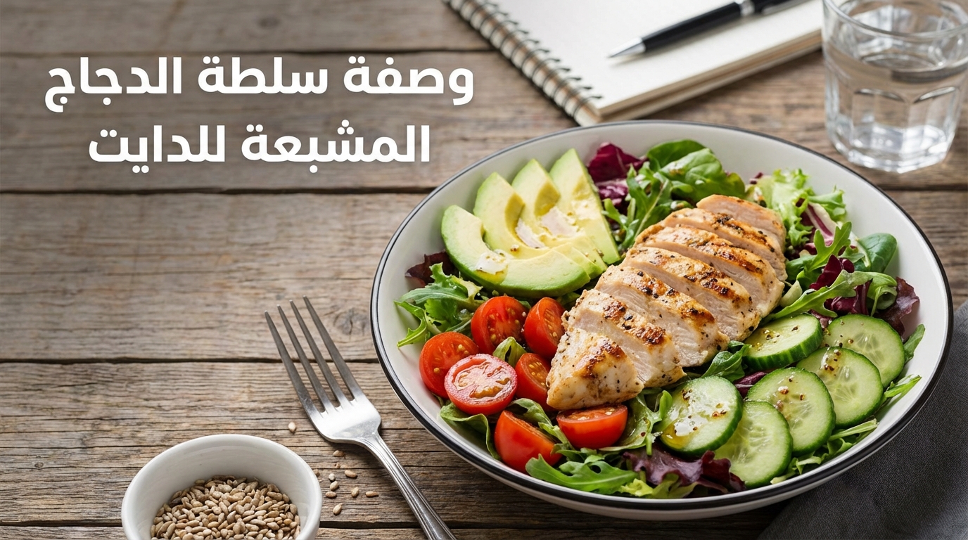 وصفة سلطة الدجاج المشبعة للدايت