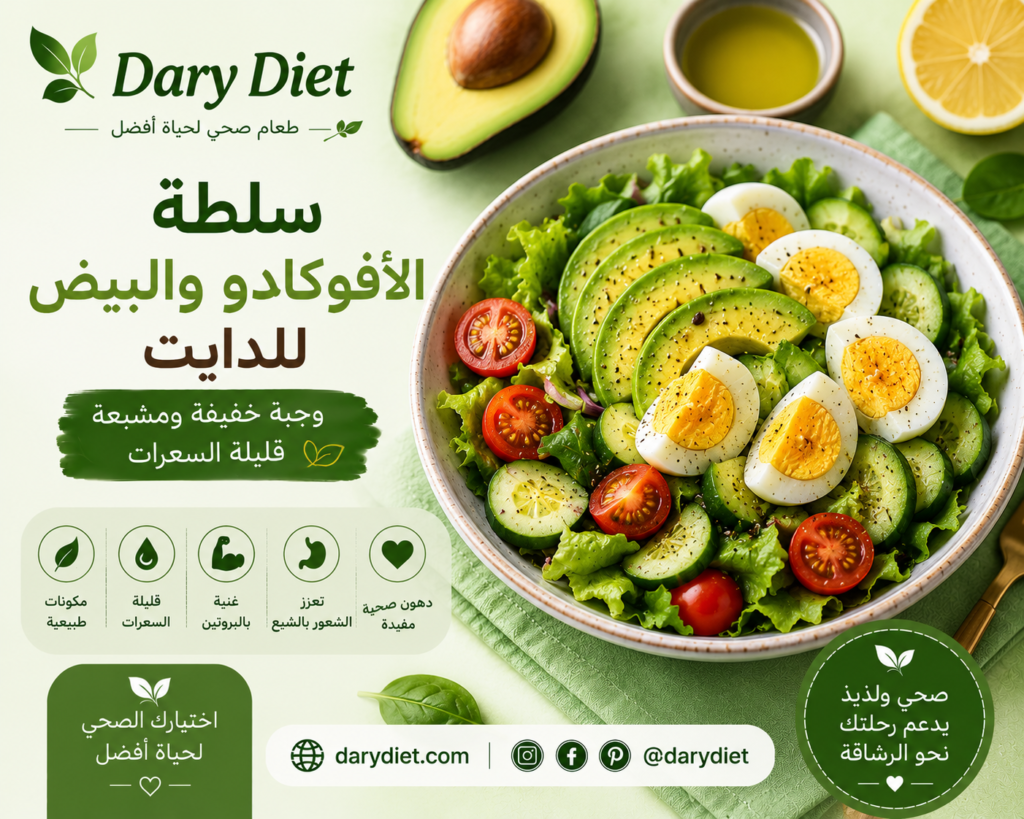 🥑 سلطة الأفوكادو والبيض للدايت: وجبة خفيفة ومشبعة قليلة السعرات chatgpt image 25 مايو 2026، 10 22 47 م